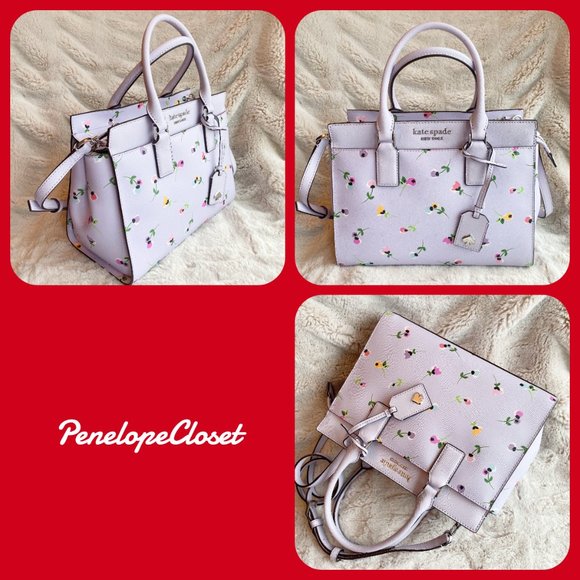 kate spade cameron wildflower ditsy medium satchel